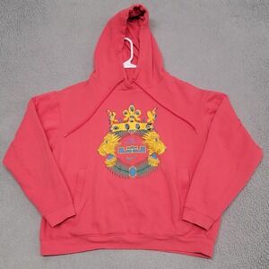 Lebron King James Nike Hoodie Mens Large Red Lion Crest Strive for Greatness